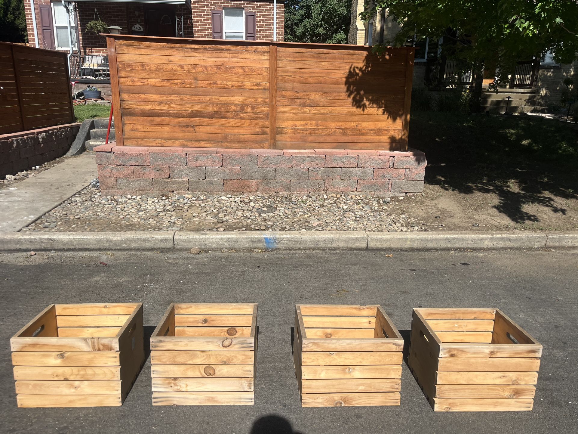 Solid Wooden Crate- 17”L x15”W x12”H