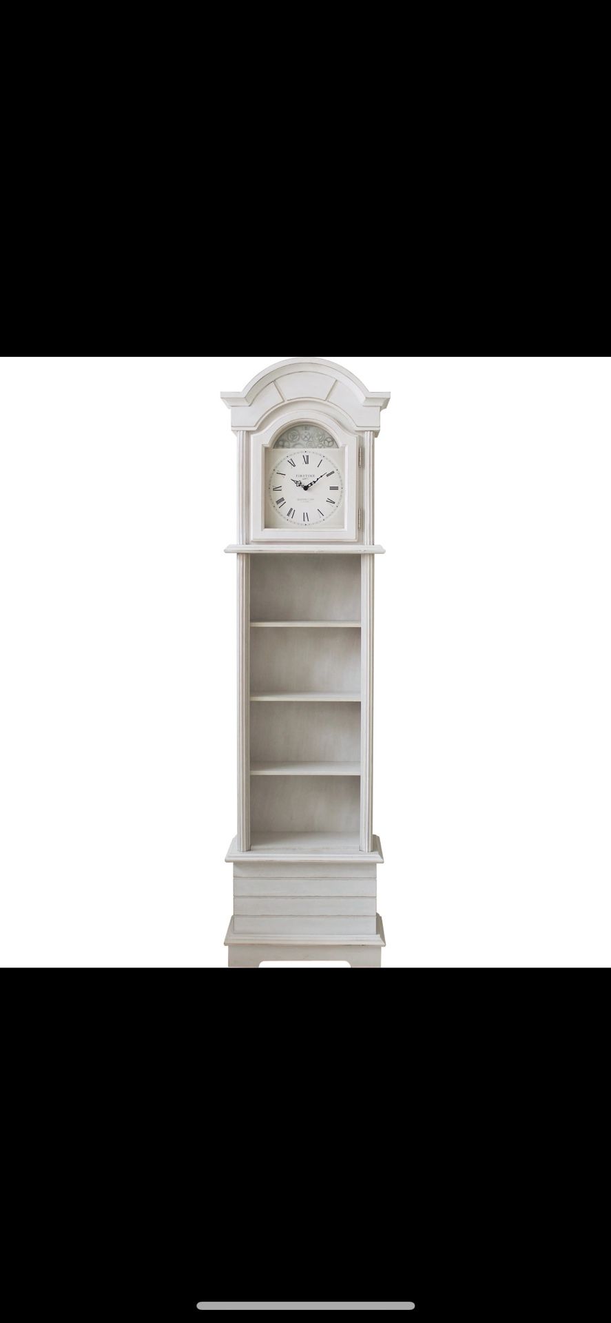 FirsTime and Co Analog Rectangle Floor Coastal Antique Shabby Chic Grandfather floor clock