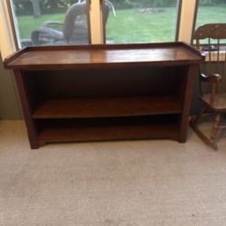 Solid Wood Console Table/bookshelf