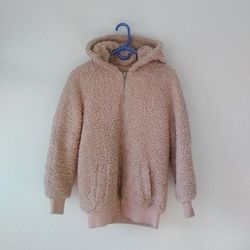 Pink Sherpa Hoodie 