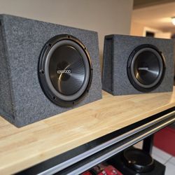 12” Kenwood subwoofes with Slim Sealed Enclosures