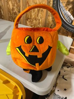Canasta de Halloween de tela