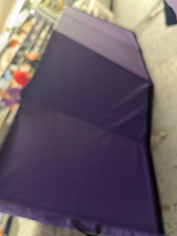 Gymnastic, wrestling, yoga expandable purple mat. 4’ x 8’