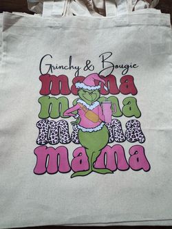 Grinchy & boujee tote bag