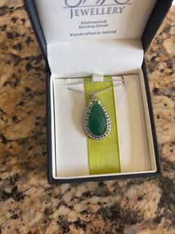Emerald charm from Ireland