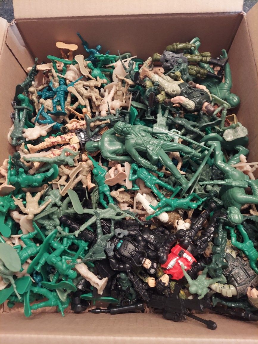 Box Full Of Army Men