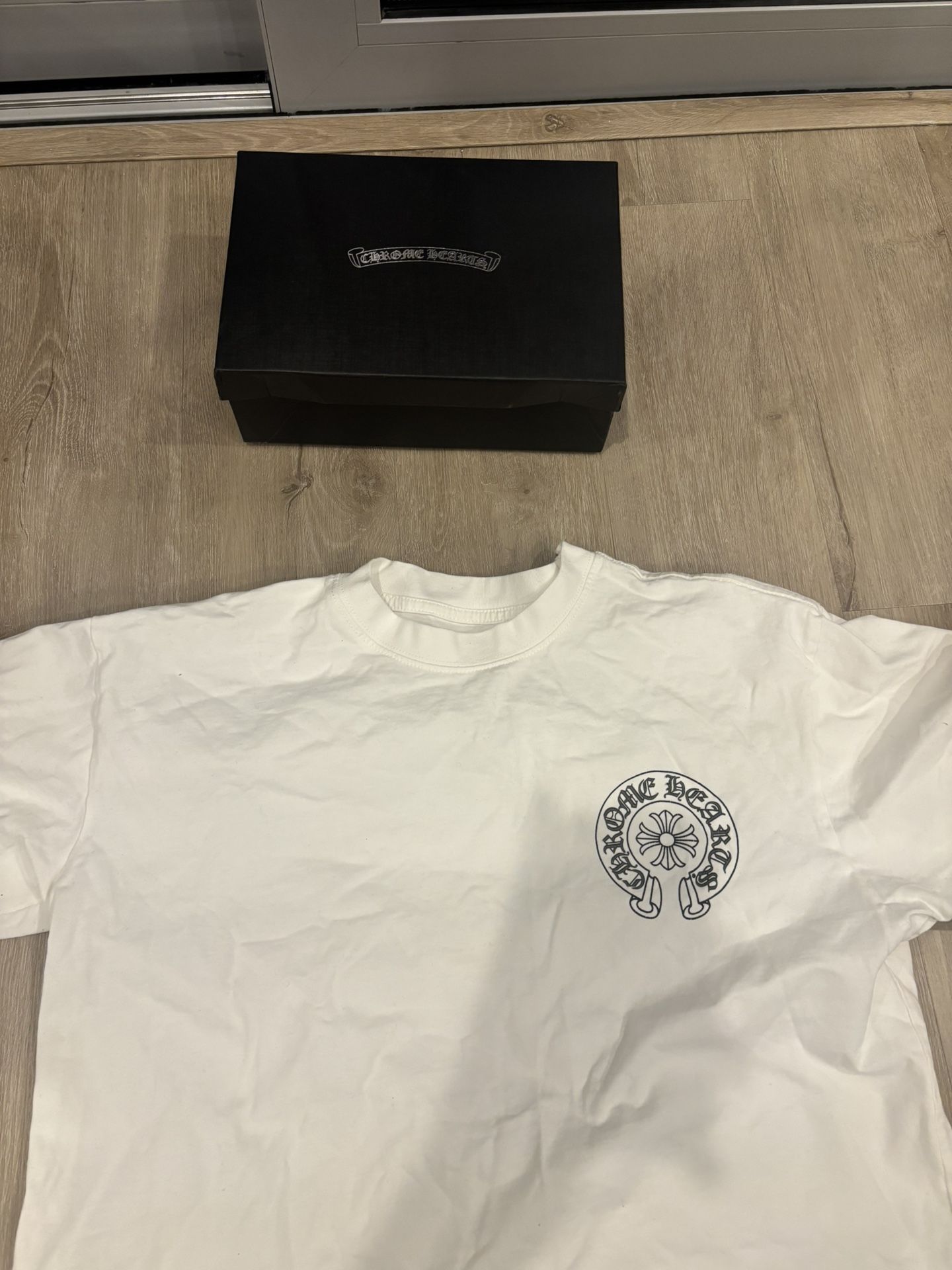White Chrome heart T-Shirt