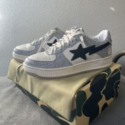 Bape Sta Low Gray Black SIZE 10