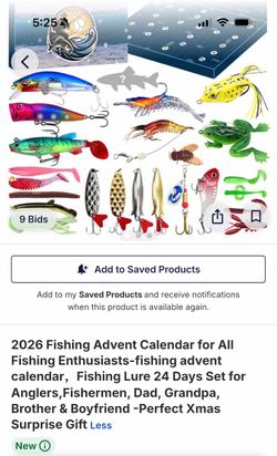 24-Piece Fishing Lure Advent Calendar Set