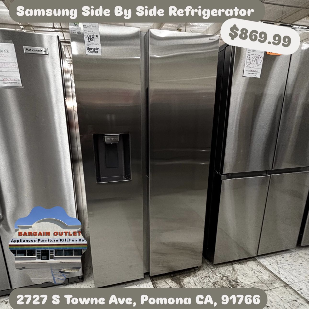 Samsung Side By Side Refrigerator