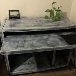 Desk With Pull Out Top: Solid Wood