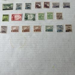 Philippines Stamps While Under Japanese Control 1943 Group Of 26 