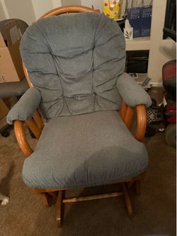 Blue glide chair