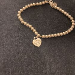 Return to Tiffany Heart Tag Beaded Bracelet 
