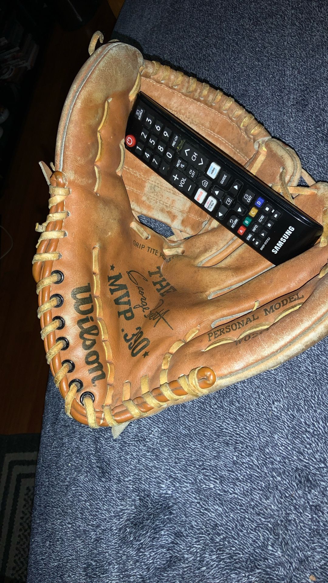 Wilson Glove Baseball Vintage Wilson Brand The George Brett MVP .390 Personal Mode W0214 Left Handed Glove