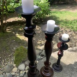 Candle Stands, Pillars, Height  L42  M33.5  S24.5