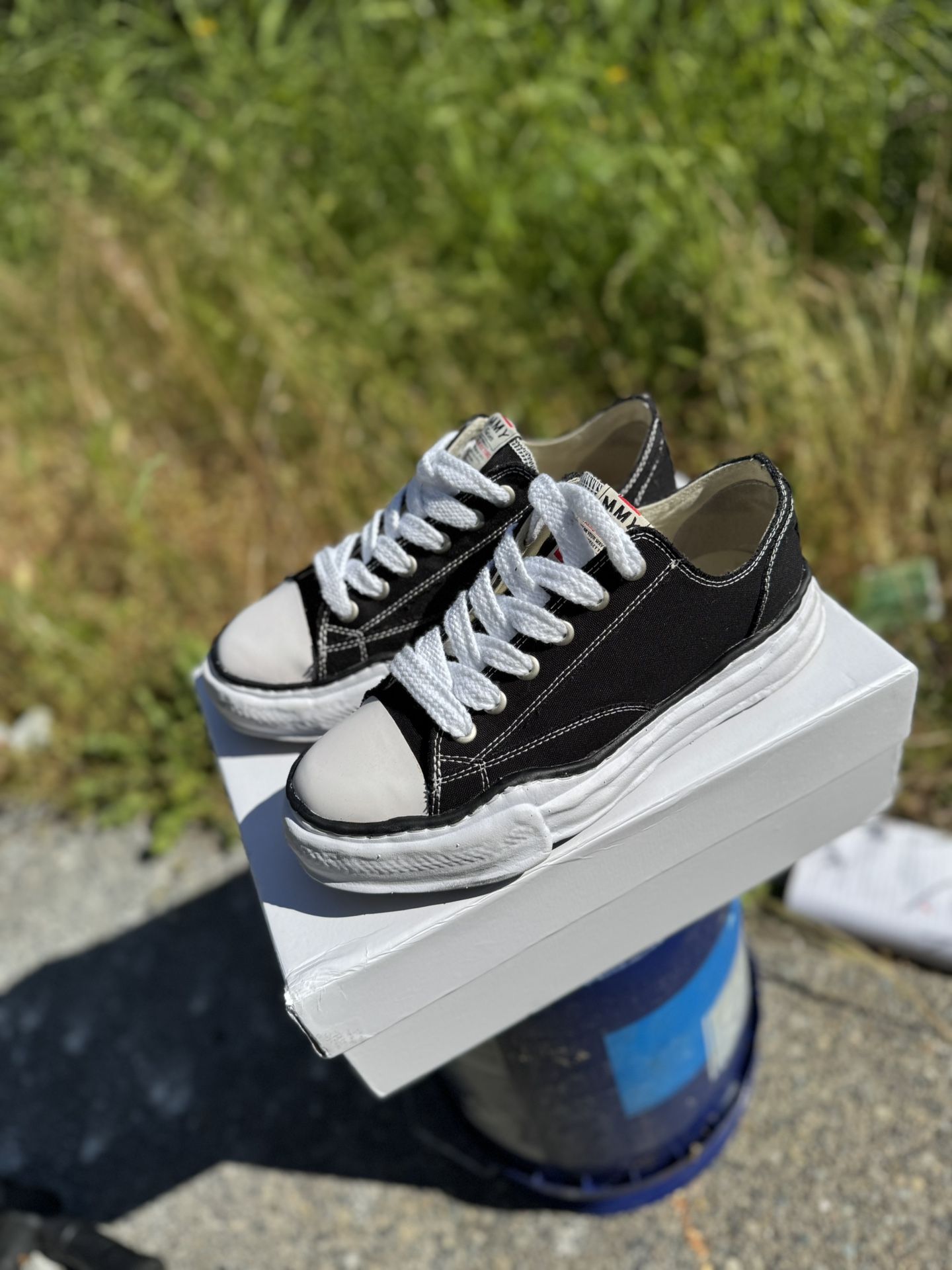 Maison Mihara Yasuhiro Peterson OG Sole Canvas Low 'Black'