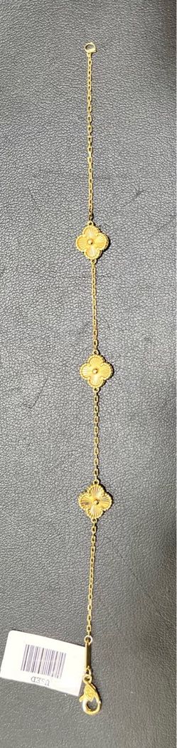 18KT YG Clover Bracelet