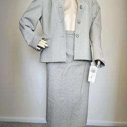 Womens Ladies Pendleton Blazer Jacket Skirt Career Suit 6 8 M