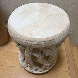 White Driftwood Side Table