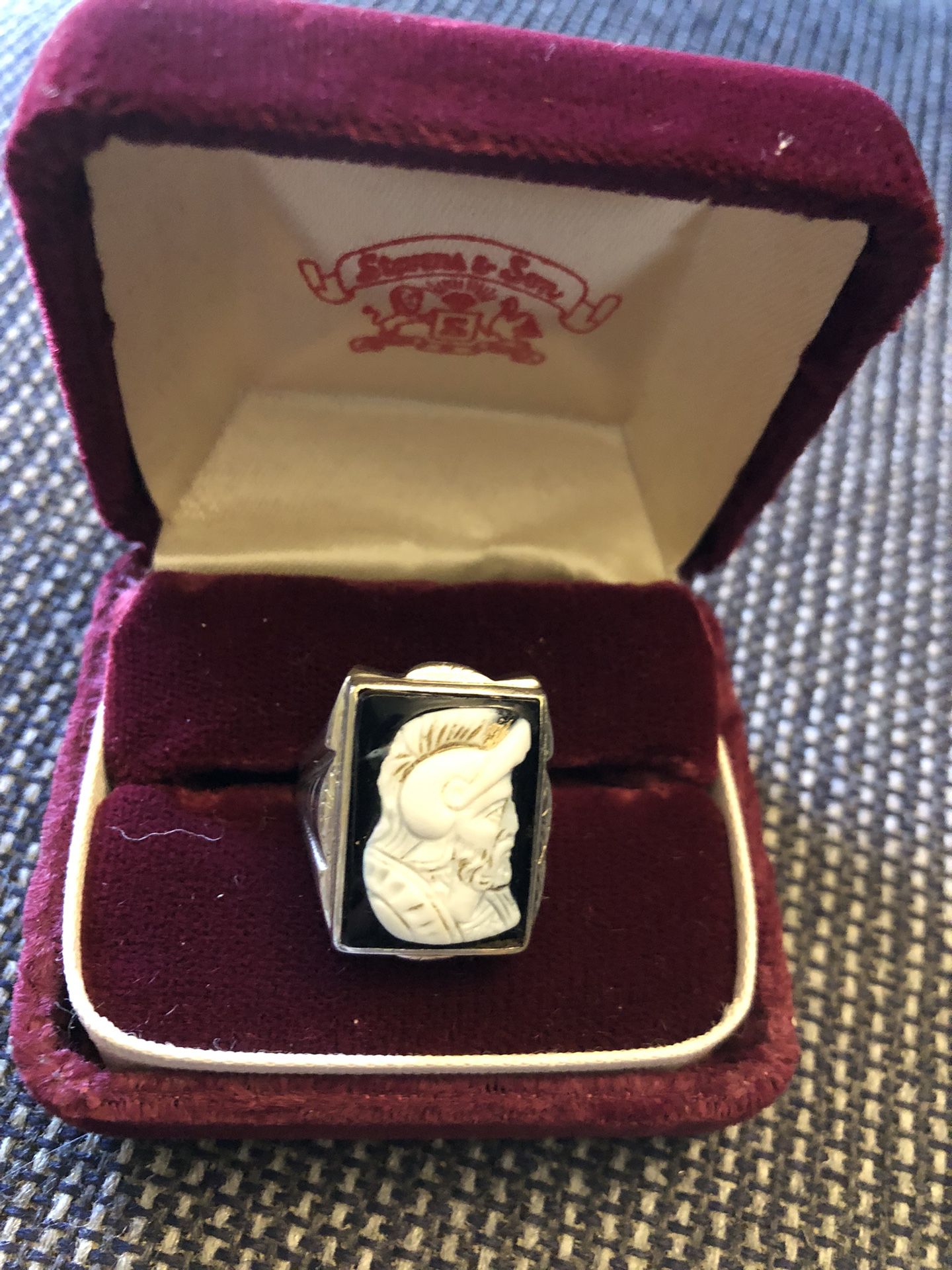 Vintage Silver Mens Ring