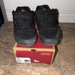 Vans Knu Skool All Black Mens 10.5