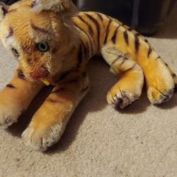 Vintage Steiff Tiger With Tag