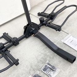 (NEW) in Box $115 Heavy-Duty (2 Bike Rack) Wobble Free Tilt Electric Bicycle Carrier 160 lbs Max, 2” Hitch 