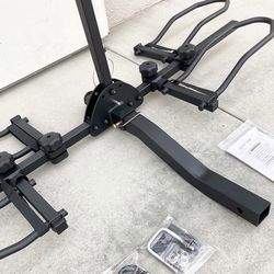 (NEW) in Box $115 Heavy-Duty (2 Bike Rack) Wobble Free Tilt Electric Bicycle Carrier 160 lbs Max, 2” Hitch
