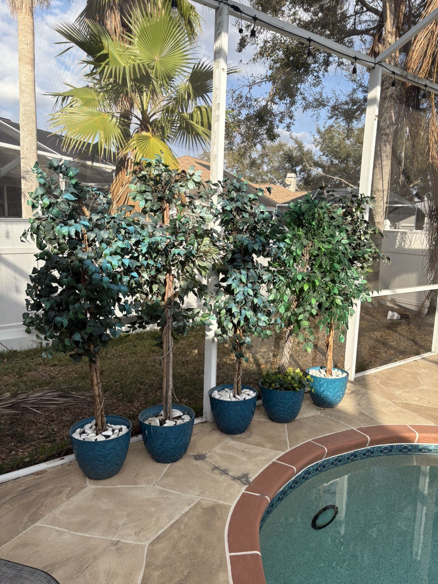 6ft Artificial Potted Tree (Faux Plant Decor)