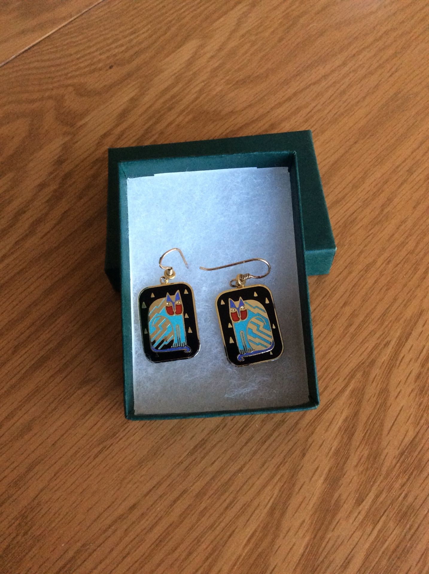 Laurel Burch Fantasticat earrings