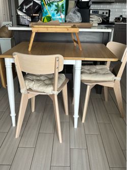 Table and 2 chairs