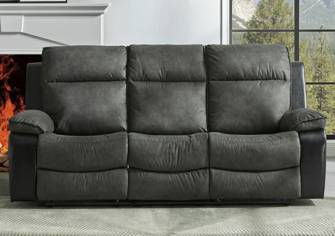 Woodsway Gray Reclining Set