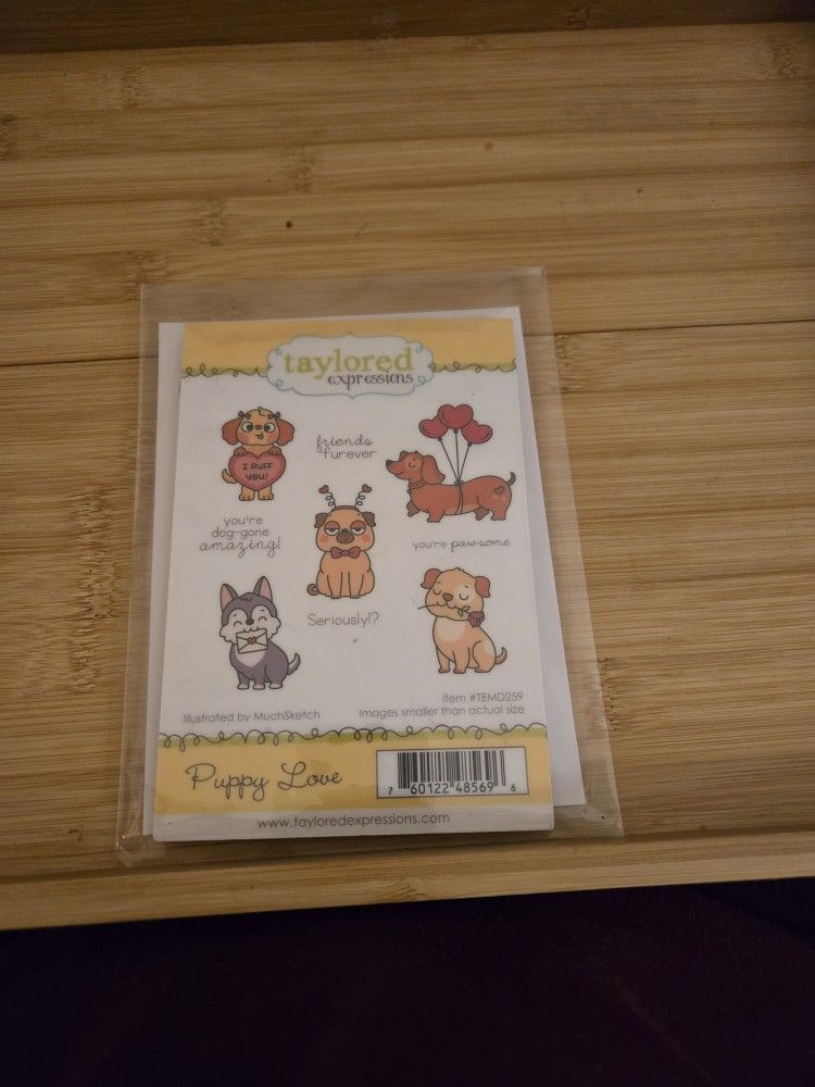 Taylored Expressions Puppy Love Stamp & Dies