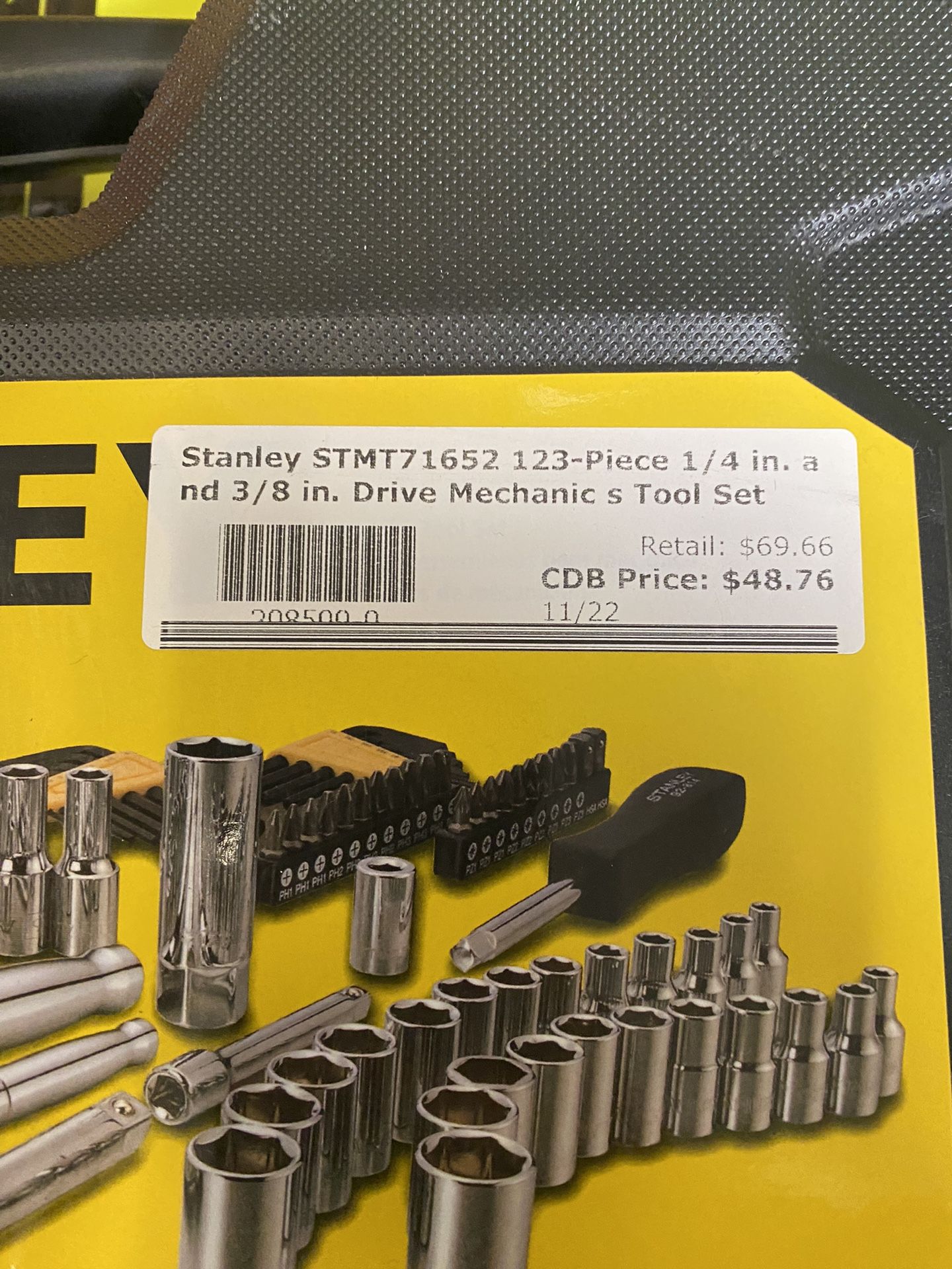 Stanley STMT71652 123Piece 1/4 in. a nd 3/8 in. Drive Mechanics Tool