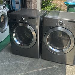 🔥 LG Front Load Washer & Dryer Set 🔧