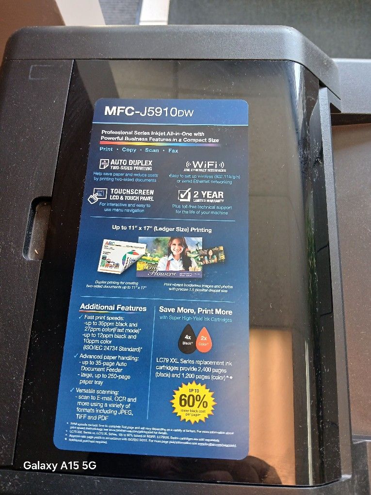 BROTHER MFC-5910DW PRINTER $70