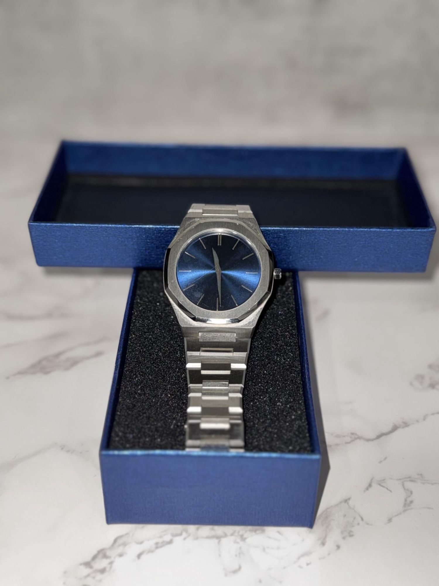 Plain Jane Blue Dial Watch