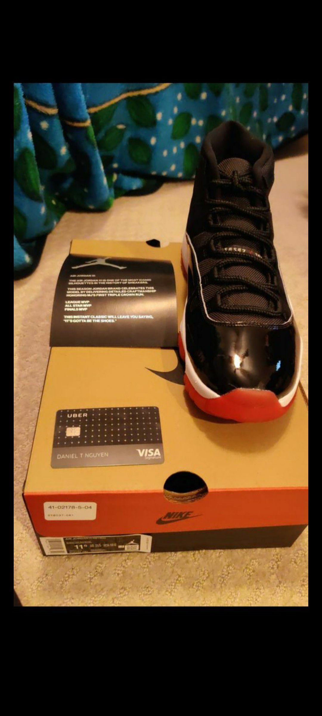 Air Jordan Retro 11 Bred Size 11.5
