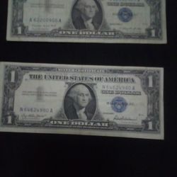 $1 Dollar Bill Silver Certificate 