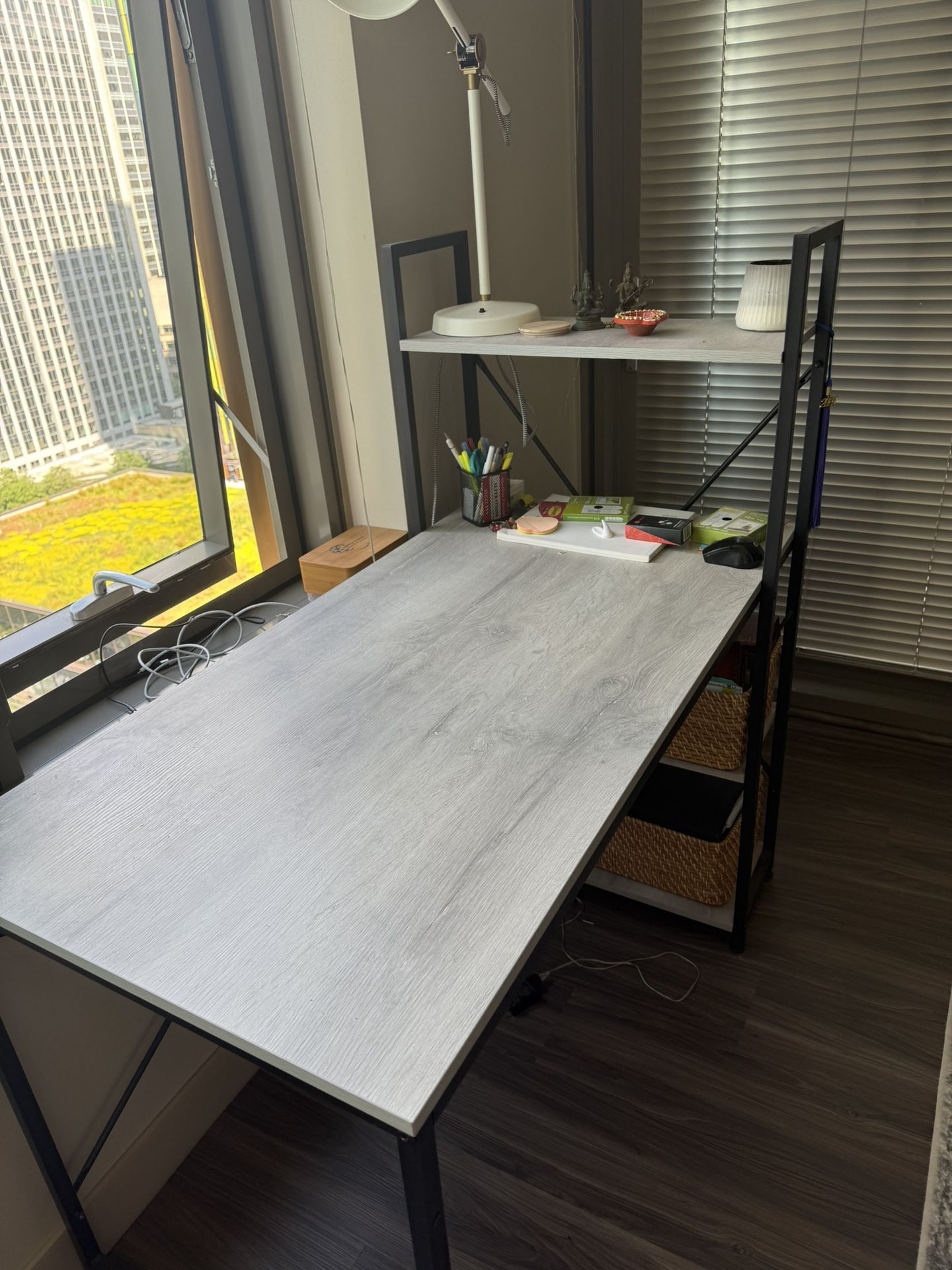  Space-Saving Computer Desk – Fits Multiple Monitors!