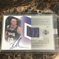 Mike Bibby Autograph Jersey Card