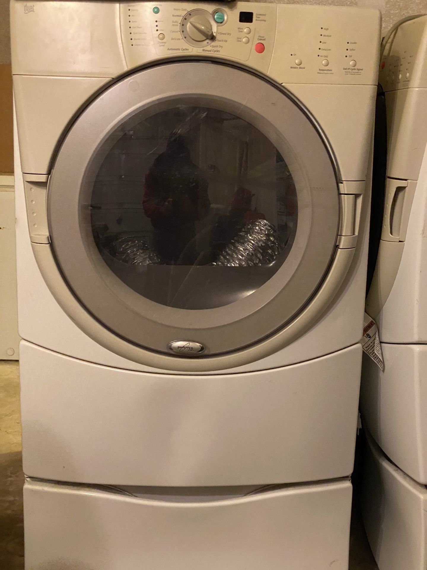 Front Load Whirlpool Duet Washer And Dryer on stand. for Sale in