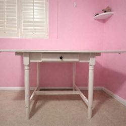 Desk With Folding Extensions