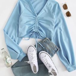 L New Baby Blue Shirt