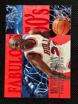 1995-96 FLEER ULTRA MICHAEL JORDAN FABULOUS FIFTIES 50'S INSERT CARD #5