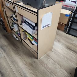 (4) Wood Storage Cabinet W/ Drawer