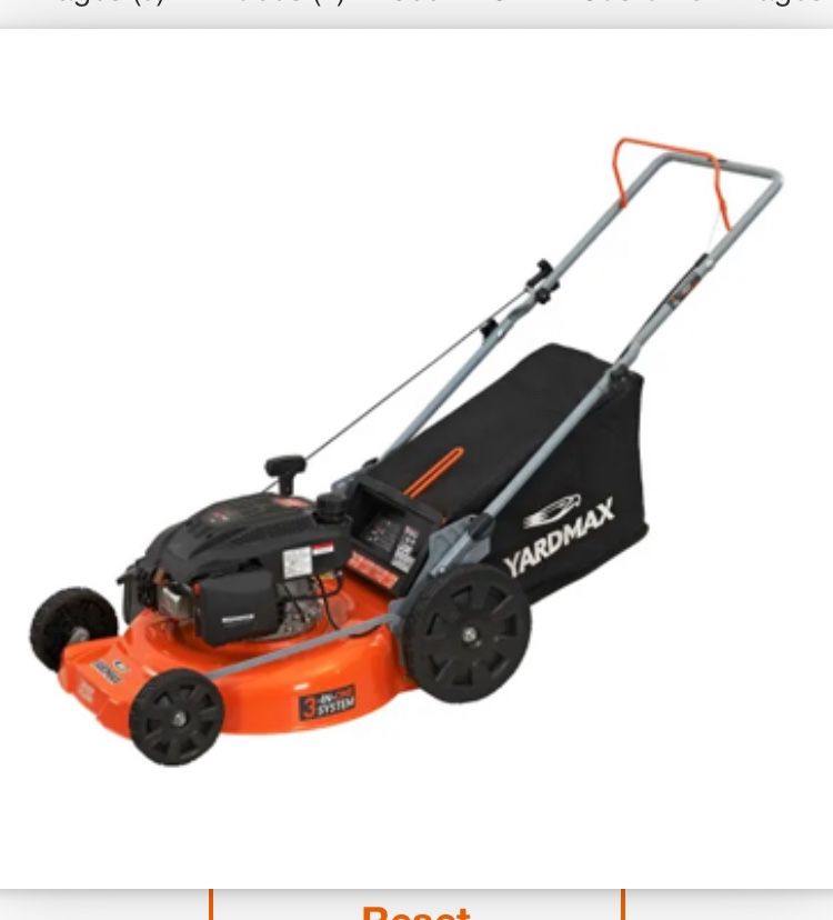 BRAND NEW IN BOX YARDMAX 21 in. 170cc 3 in 1 Gas Walk Behind Push Lawn Mower with High Rear Wheels