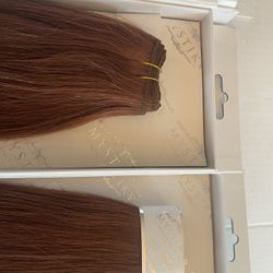 # 33 (Dark Irish Red) WEFT/WEAVE 18” 100g Yaki Straight 100% Remy Human Hair. Inventory SALE. 