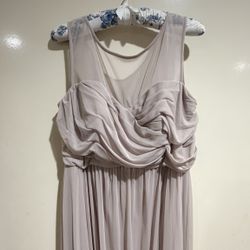 David’s Bridal flowy chiffon A-line dress